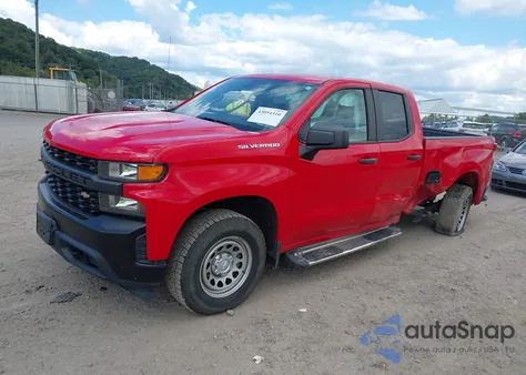 2019 Chevrolet Silverado 1500 Work Truck из США, поврежденный, VIN 1GCRYAEH2KZ393664